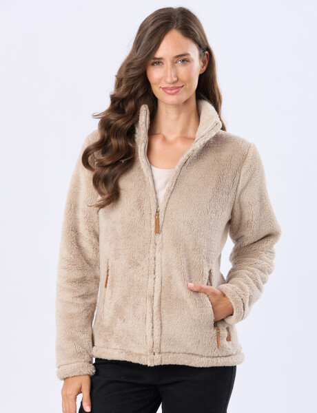 CAMPERA SHERPA SUAVE Beige