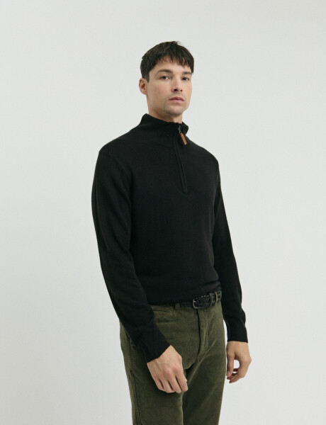 470415 REMERA HARRINGTON LABEL Negro
