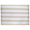 Individual de Algodon 30x45cm Rayas Anchas Beige