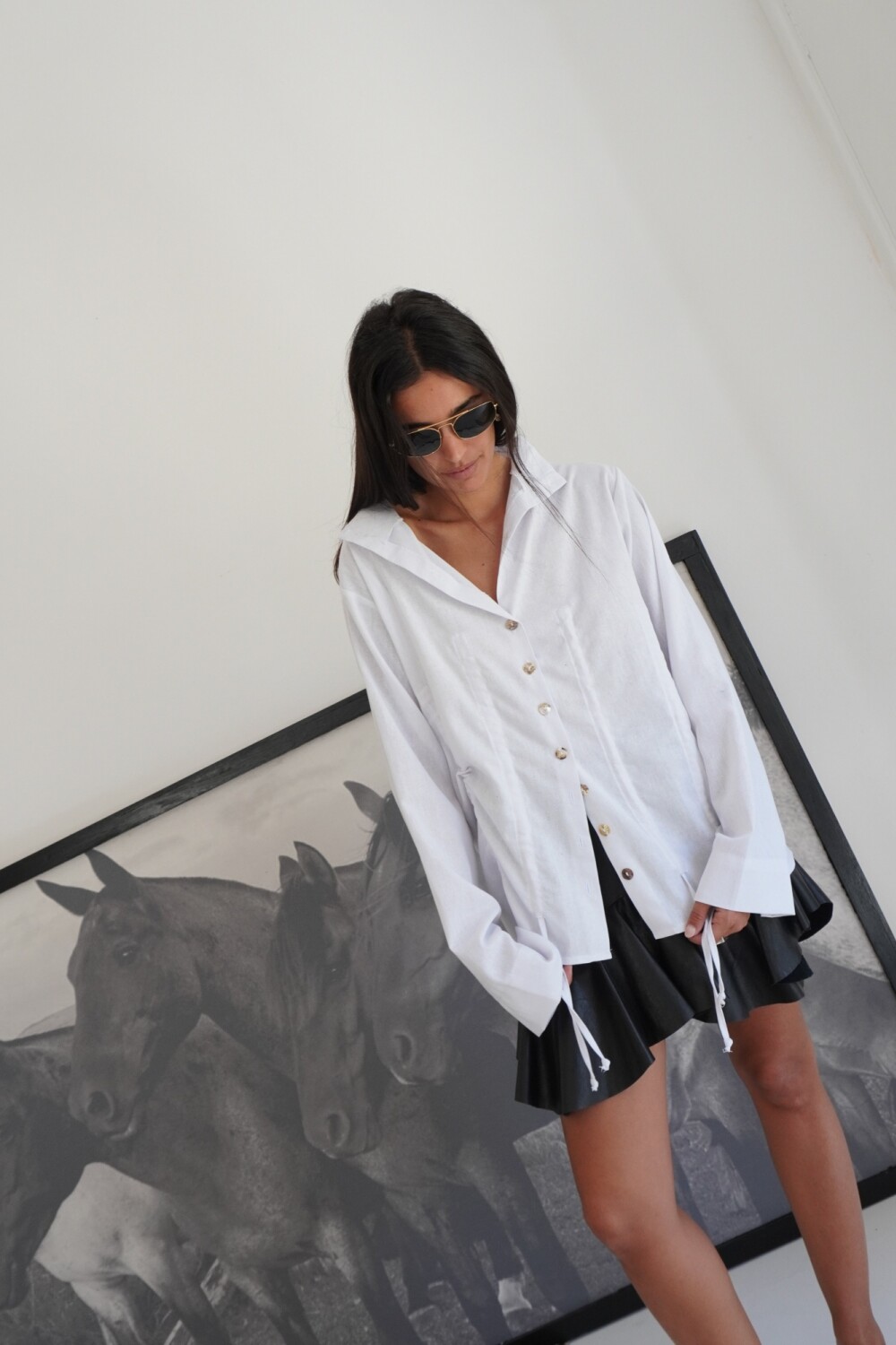 Nácar Shirt Lino Blanco