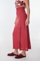 Maxi Falda Rueda Bordeaux