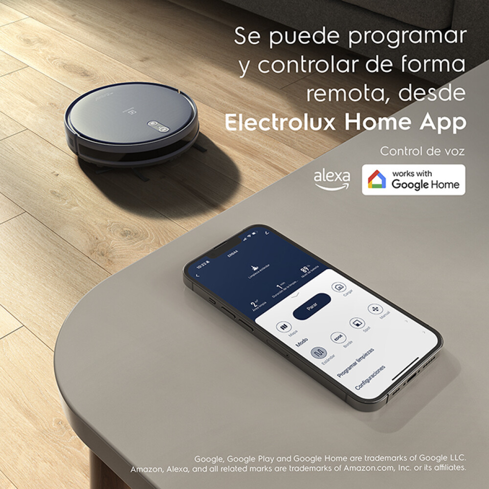 Aspiradora robot 4 en 1 Wi-Fi Negro