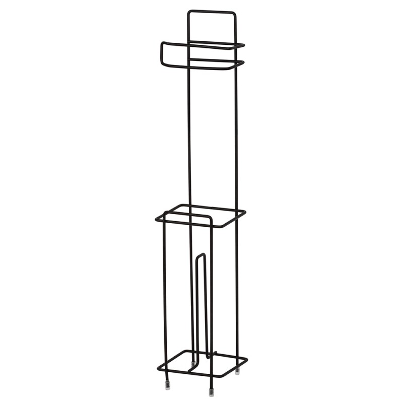 SOPORTE PAPEL HIGIENICO 12X13X64CM CROMADO NEGRO SOPORTE PAPEL HIGIENICO 12X13X64CM CROMADO NEGRO