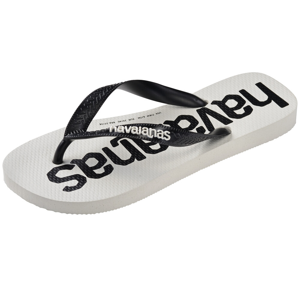 Sandalias Havaianas Top Logomania 2 Hombre White Black White