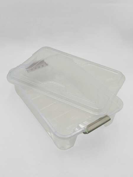 CAJA ORGANIZADORA PLASTICA 10LTS TRANSPARENTE