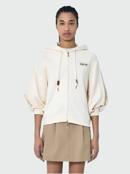 Moncler - Jersey de Algodón Maglia Gris