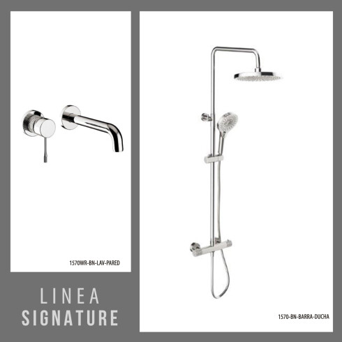 GRIFERIA JUEGO DE GRIFERIA MONOCOMANDO BRILLO SIGNATURE GRIS-BRUSHED NICKEL