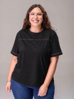 Remera Festón negro