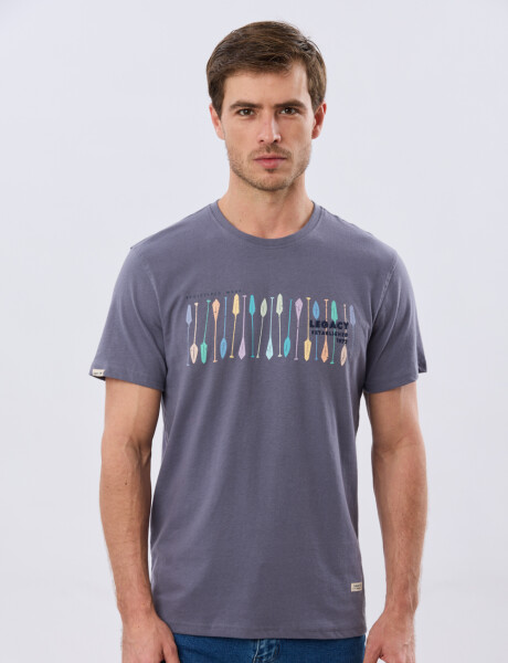 REMERA ESTAMPADA Azul