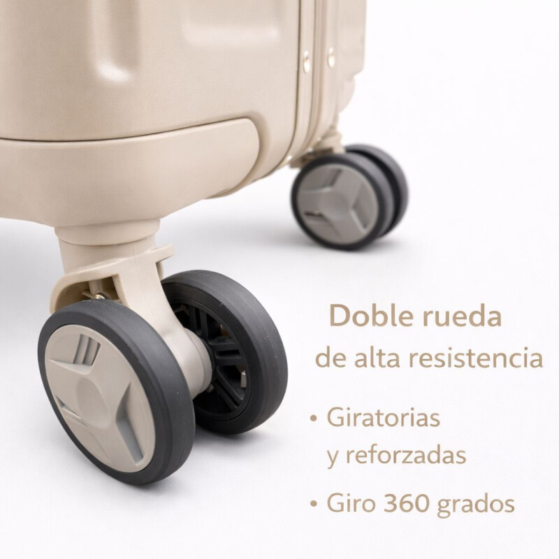 Valija Rígida de Policarbonato con Ruedas 28' Beige