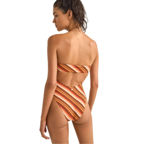 Bikini Rhythm Chica Stripe Strapless One Piece Piece