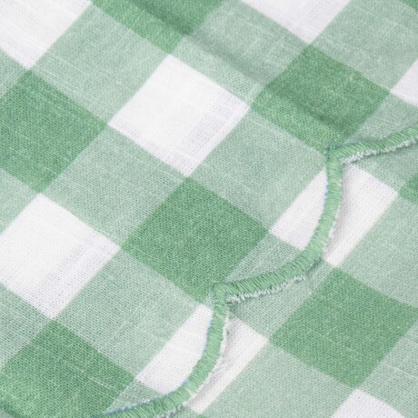 SET DE 2 SERVILLETAS GALATSI LINO-Y-ALGODON VERDE/BLANCO
