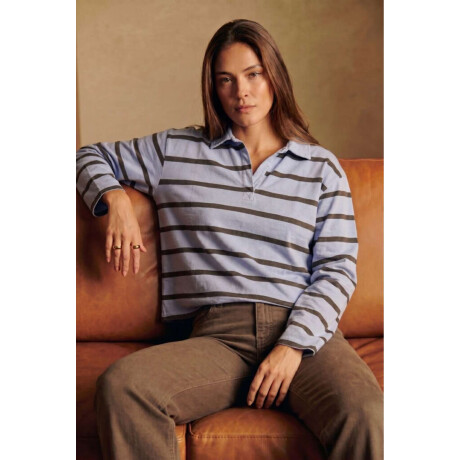 Sweater Polo Celeste