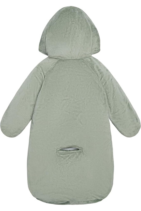 Sobre cobertor, dinosaurio, verde oliva Sin color