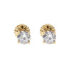 Caravanas Clásicas de oro amarillo 18k con circonias Caravanas Clásicas de oro amarillo 18k con circonias