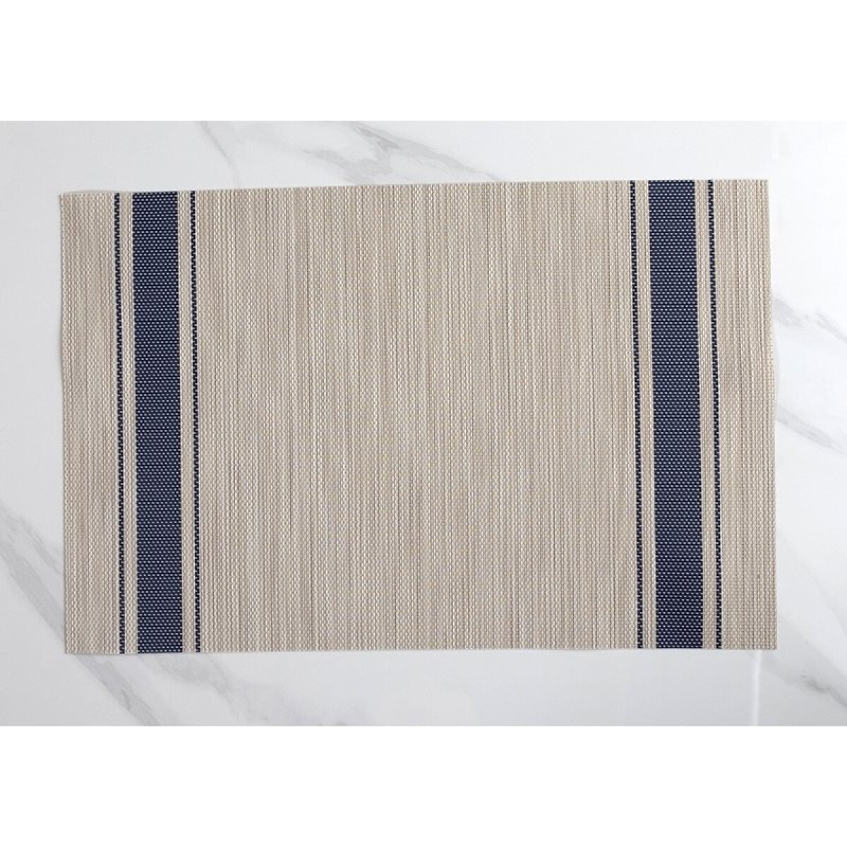 INDIVIDUAL PVC 45x30CM JASPEADO NATURAL/AZUL 