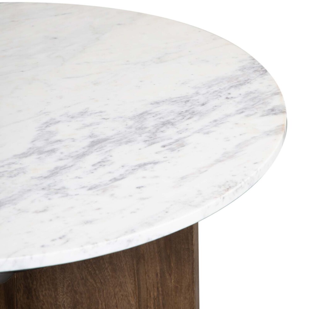 MESA RATONA MADERA-Y-MARMOL MARRON LEONA CASTAÑO