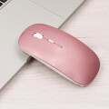 Mouse Inalámbrico Tipo Mac USB Recargable Rosado