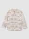 Camisa Estampada Ikat Blanco Roto