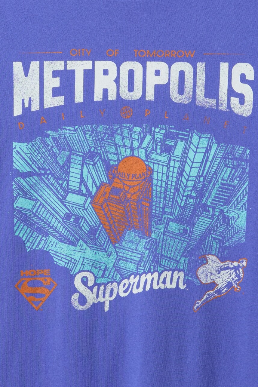 Remera Gráfico Superman Hombre Dazzling Blue V2