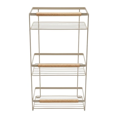 ORGANIZADOR RECT METAL BEIGE 3 NIV Unica