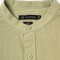 Camisa m/l efecto lino oliva