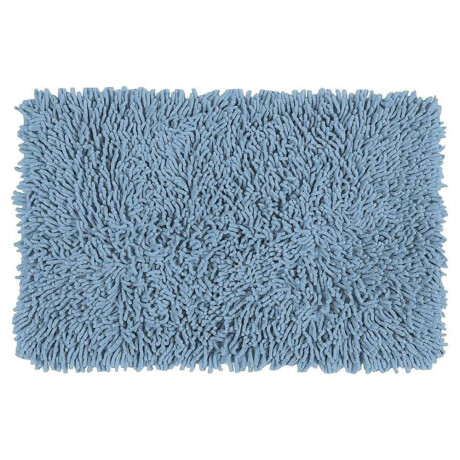 Alfombra Rect Baño Montañas Shaggy 40*60Cm Celeste