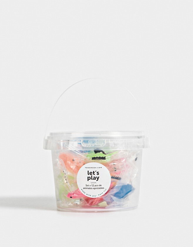 Lúdico Squishy Balde Con Mini Squishys - Combinacion Multicolor