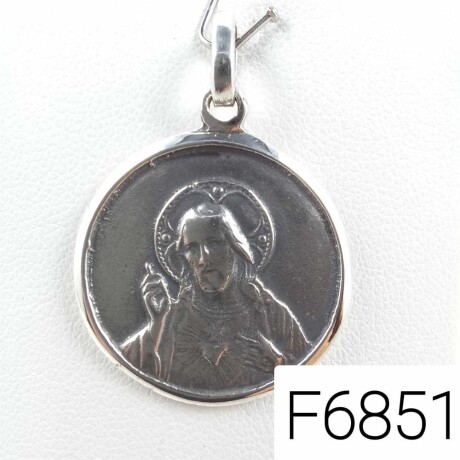Medalla de plata 925, escapulario, (Sagrado Corazón y Virgen del Carmen). Medalla de plata 925, escapulario, (Sagrado Corazón y Virgen del Carmen).