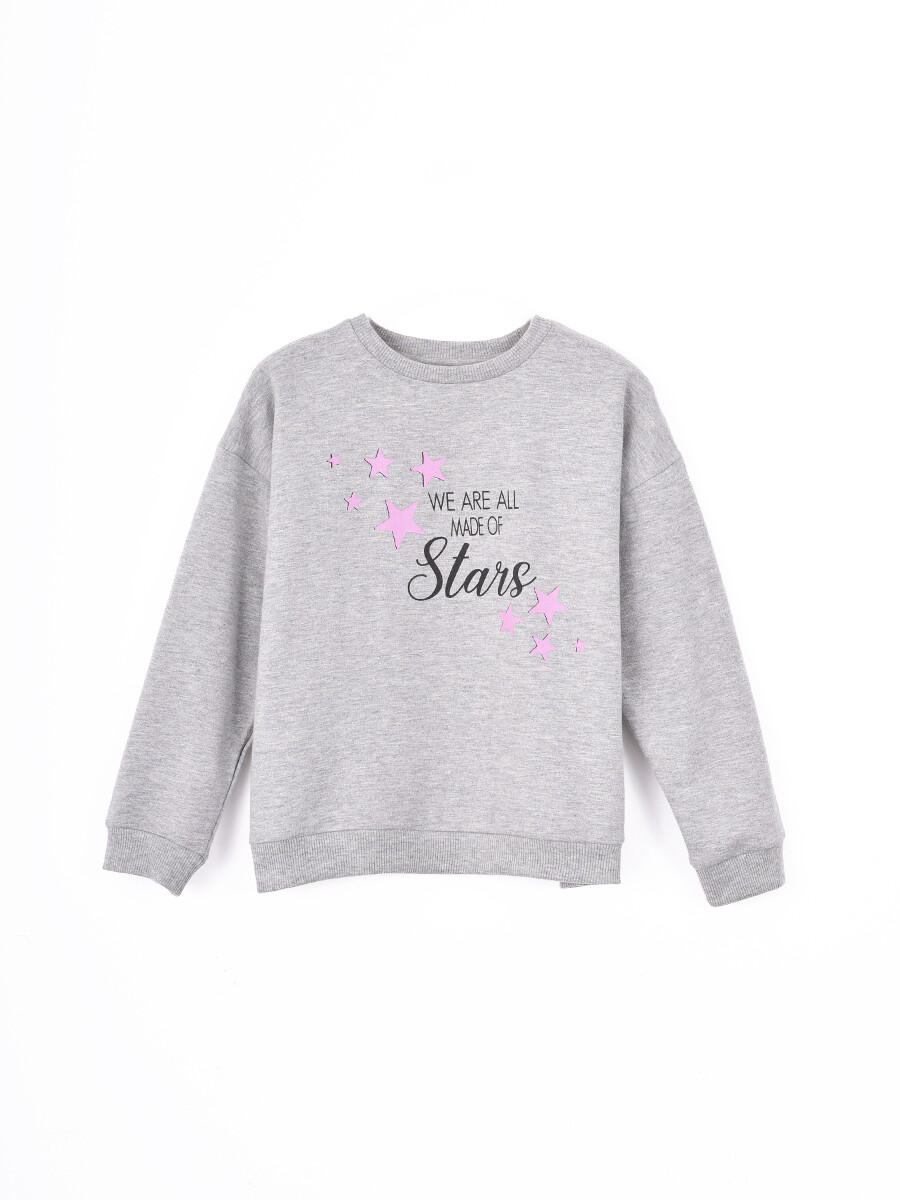 BUZO CADENCIA - GRIS MELANGE M 