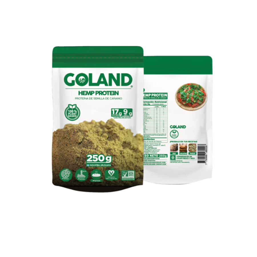 PROTEINA DE SEMILLAS DE CAÑAMO GOLAND 250G PROTEINA DE SEMILLAS DE CAÑAMO GOLAND 250G