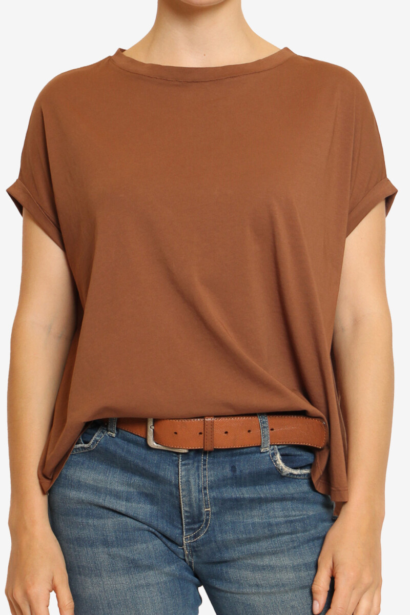 CAMISETA OVERSIZED Marron