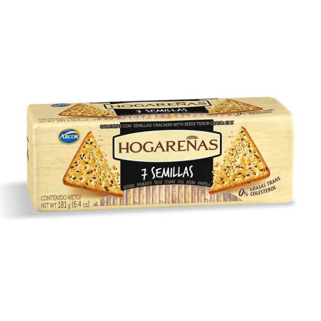 Galletita ARCOR Hogareña 167grs 7 Semillas