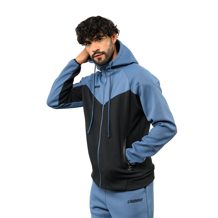 Campera de Hombre Umbro Downtown Negro - Azul