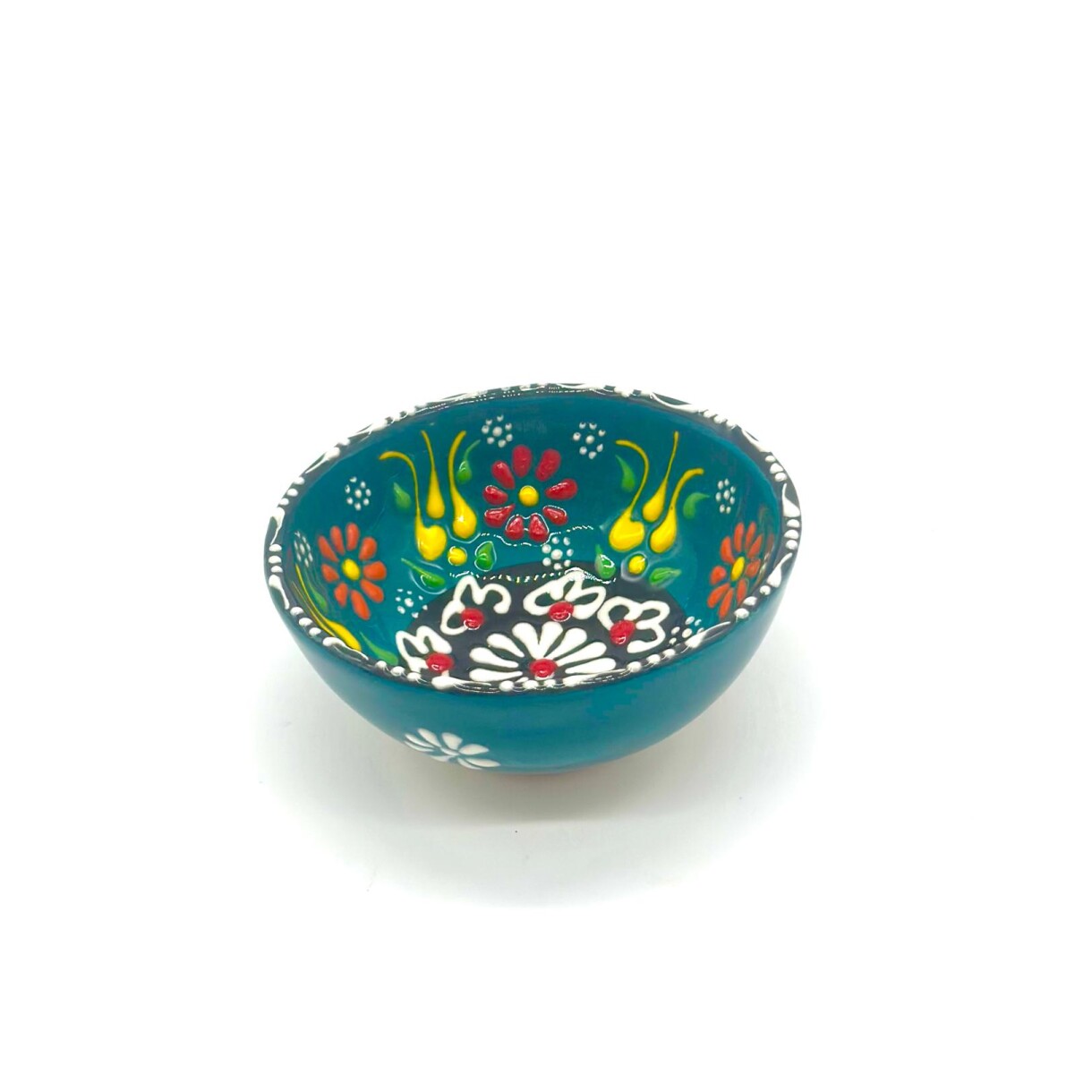 Mini bowl cerámica 8 cm - Verde oscuro 