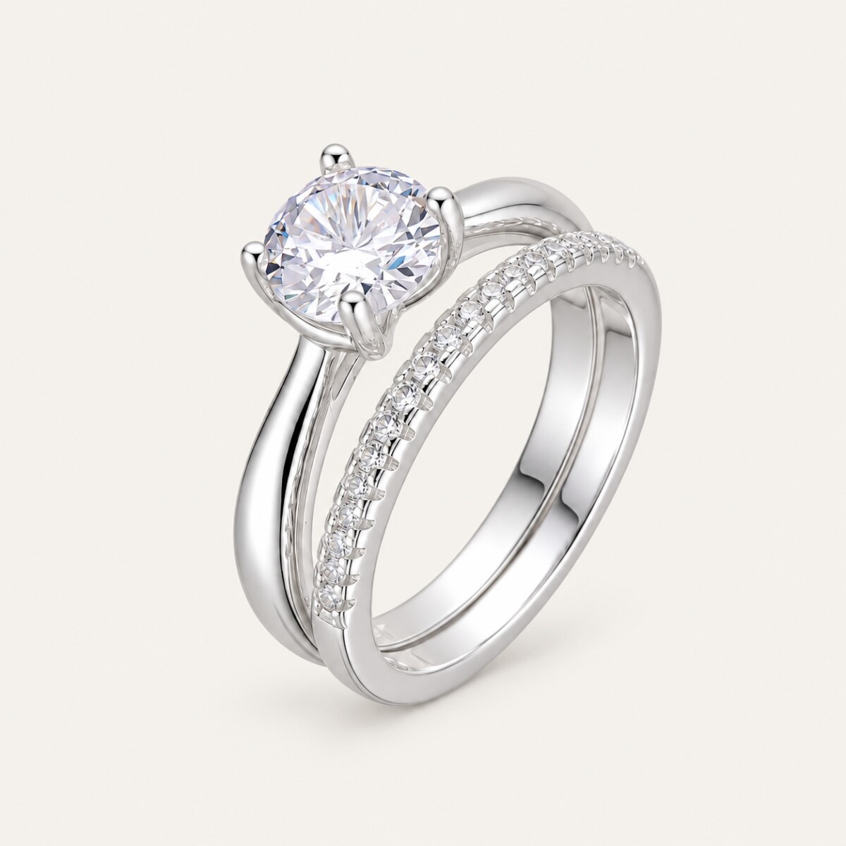Set Anillos Roma - Plata 925 