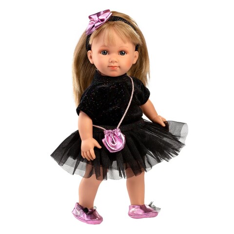 Muñeca Llorens Elena Vestido Fiesta Cartera Rubia 35cm Variante Modelo Elena