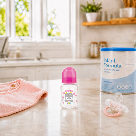 Mamadera Evenflo Forest Bebés 0-3M 120Ml Tetina Flujo Lento Rosa