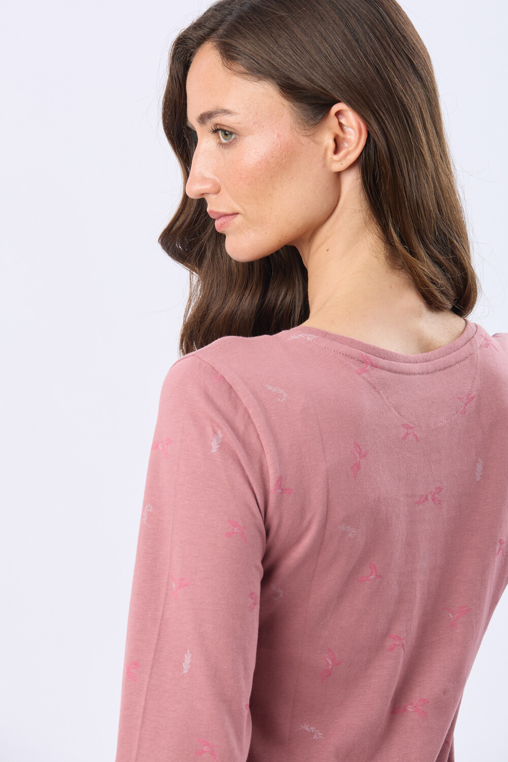 REMERA ESTAMPADA DE ALGODÓN Rosado
