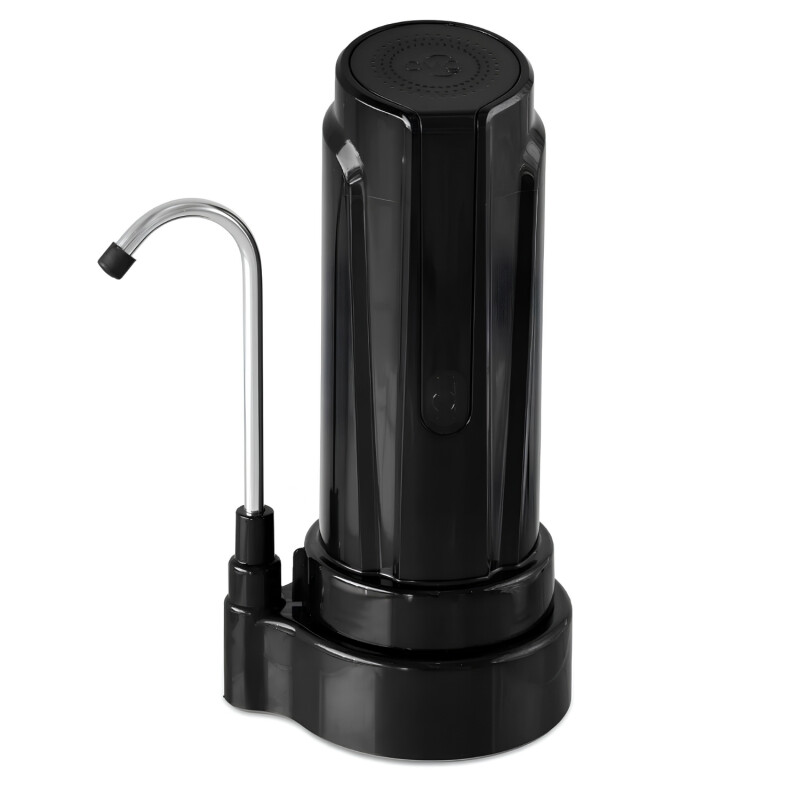 Purificador de agua Dvigi Aqua sobre mesada Negro