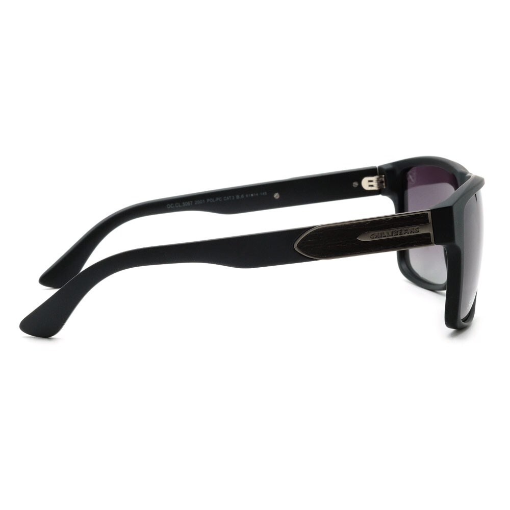 Lentes De Sol Bambu E Madeira Cuadrado - Unisex Gradiente/Negro