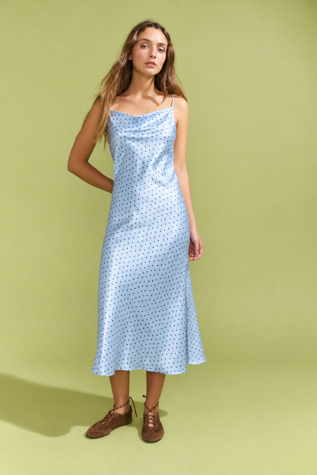 Vestido Tenerife Dots Celeste