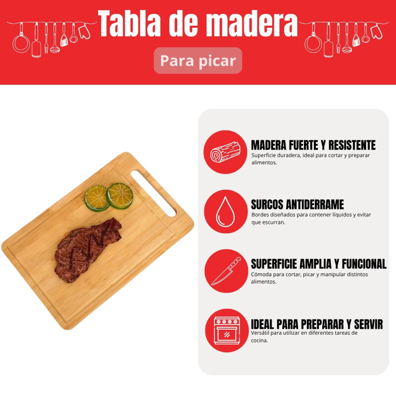 Tabla de picar en bambú MADERA