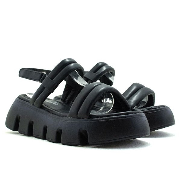 Sandalias - Chill Sunday - Chill Sunday Sandalia doble tira c/pulsera Mujer de Mujer - S3-1 Negro