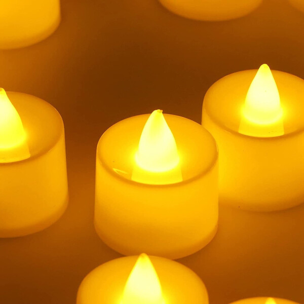 Velas Velitas Luz Led Pila Pack 24 Unidades Decorativo Variante Cálidas