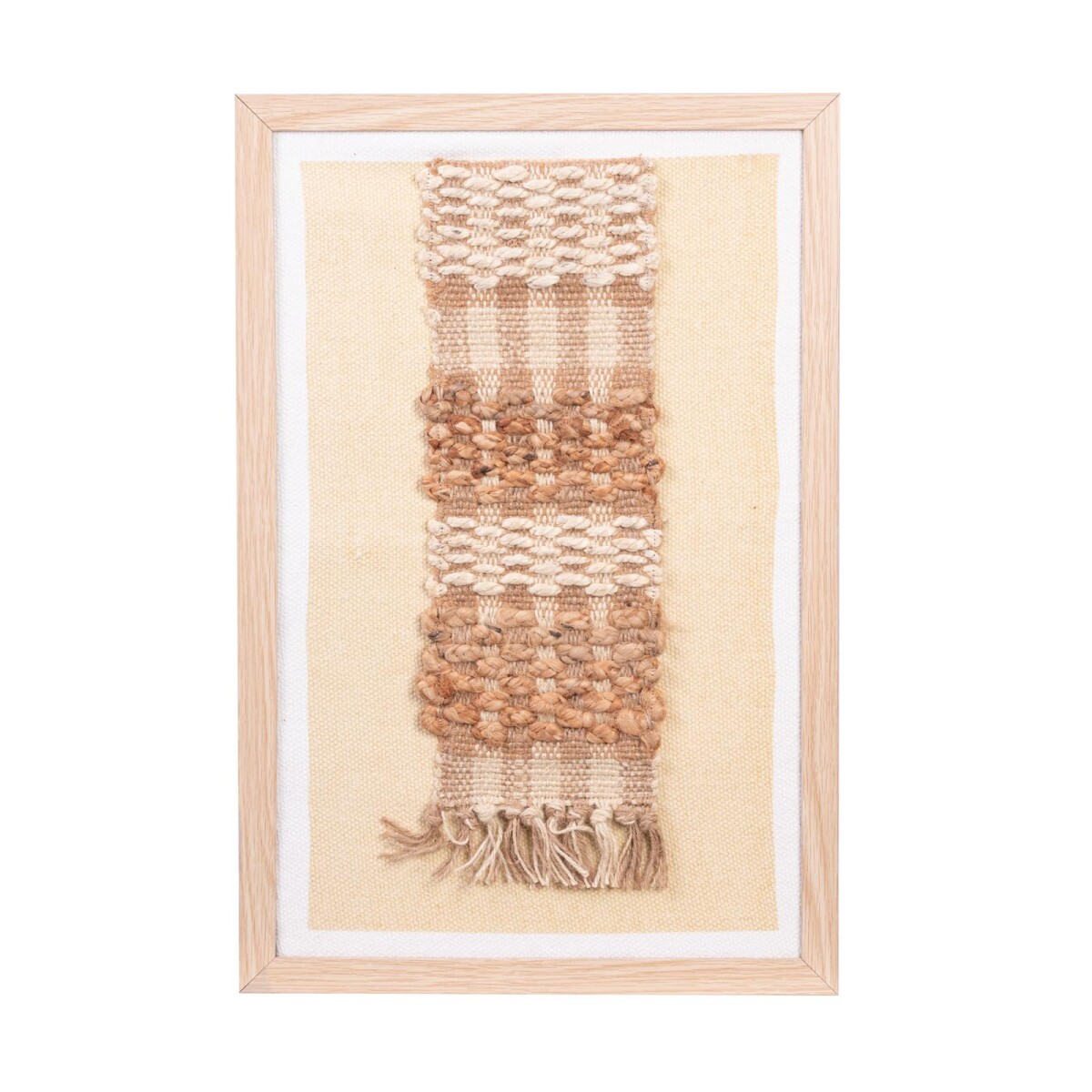 CUADRO DECORATIVO - YUTE-Y-ALGODON NATURAL-BEIGE JUDE 