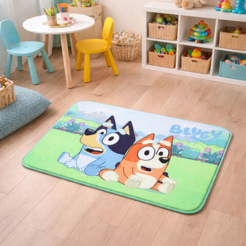 Alfombra con Memoria Bluey 40 x 60 cm VERDE