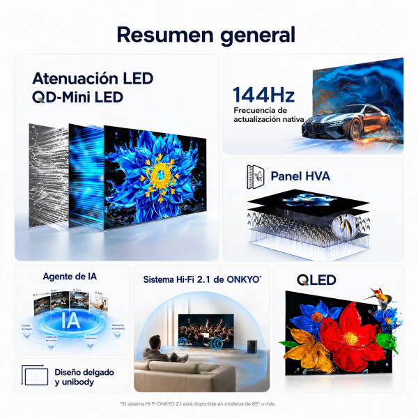 Smart Tv Tcl 55" Qled Mini Led 4k 55p8l TV 55 TCL QLED MINI LED 55P8L