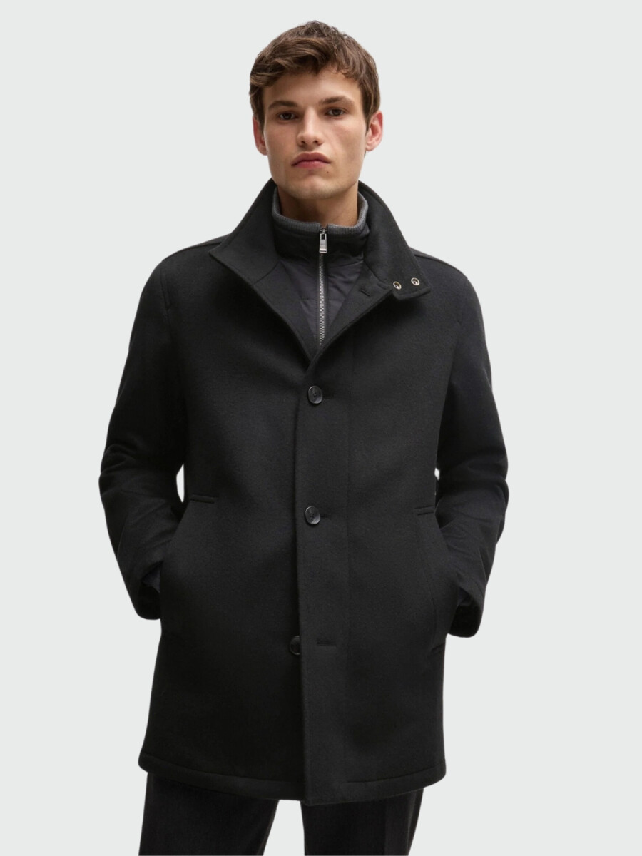 BOSS Abrigo Corto de Lana y Cachemira 