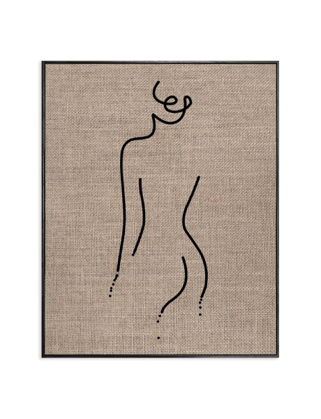 CUADRO CANVAS 40x50cm MARCO SILUETA ARPILLERA1 CUADRO CANVAS 40x50cm MARCO SILUETA ARPILLERA1